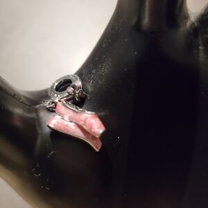 Pink and Silver Women's Jewelry Charm